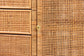 bali & pari Vivan Bohemian Honey Rattan and Mahogany Wood 3-Drawer Storage Cabinet FredCo