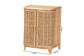 bali & pari Yanka Bohemian Natural Rattan Storage Cabinet FredCo