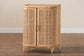 bali & pari Yanka Bohemian Natural Rattan Storage Cabinet FredCo