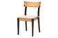 bali & pari Zaila Bohemian Light Honey Rattan and Dark Brown Wood Dining Chair FredCo