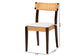 bali & pari Zaila Bohemian Light Honey Rattan and Dark Brown Wood Dining Chair FredCo