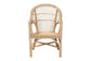 bali & pari Zaira Modern Bohemian Natural Rattan Arm Chair FredCo
