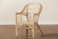 bali & pari Zaira Modern Bohemian Natural Rattan Arm Chair FredCo