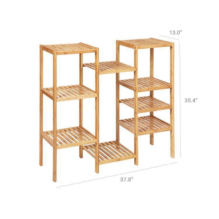 Bamboo Customizable Storage Shelf 35" High FredCo
