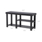 Bamboo Entryway Shoe Bench FredCo