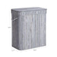 Bamboo Grey Laundry Basket FredCo