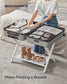 Bamboo Luggage Rack Classic White FredCo