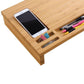 Bamboo Monitor Stand Organizer FredCo