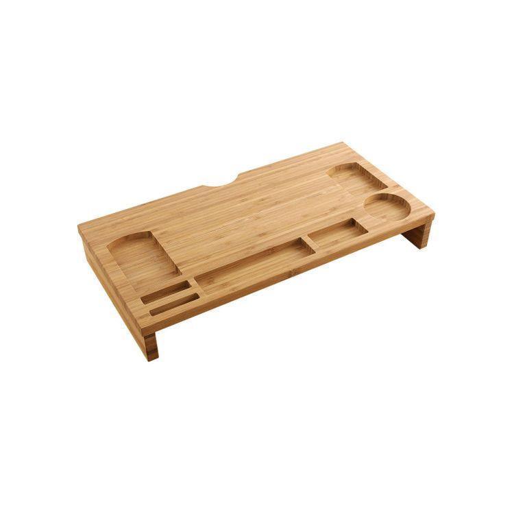 Bamboo Monitor Stand Organizer FredCo