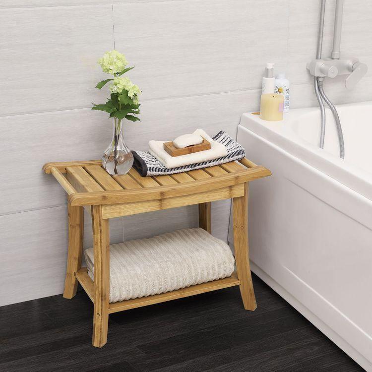 Bamboo Shower Bench FredCo