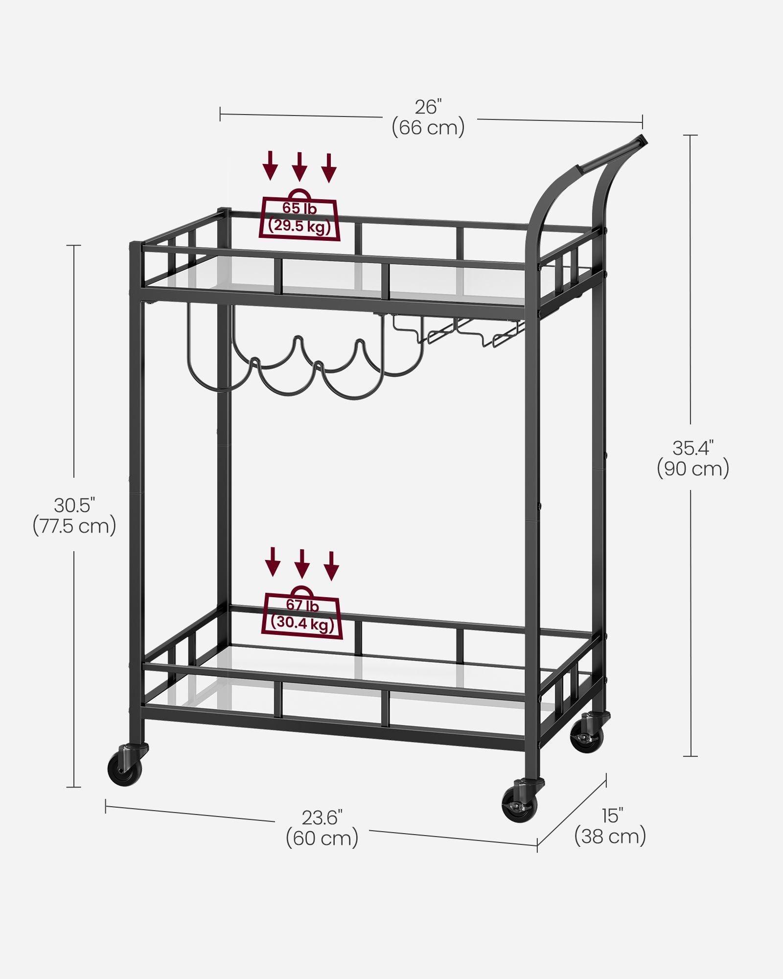 Bar Cart Black FredCo