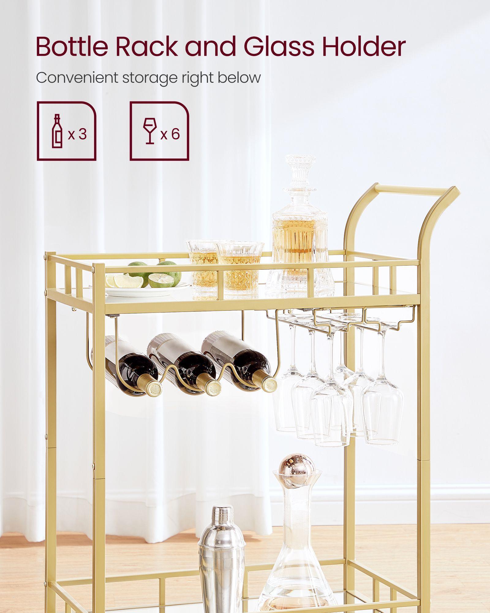 Bar Cart Gold FredCo