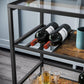 Bar Cart with Storage Shelf FredCo
