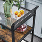 Bar Cart with Storage Shelf FredCo