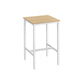 Bar Table with Metal Frame Oak Beige and White FredCo