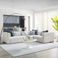 Bartlett Upholstered Fabric 4-Piece Sectional Sofa, EEI-4518 FredCo