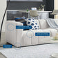 Bartlett Upholstered Fabric 4-Piece Sectional Sofa, EEI-4518 FredCo