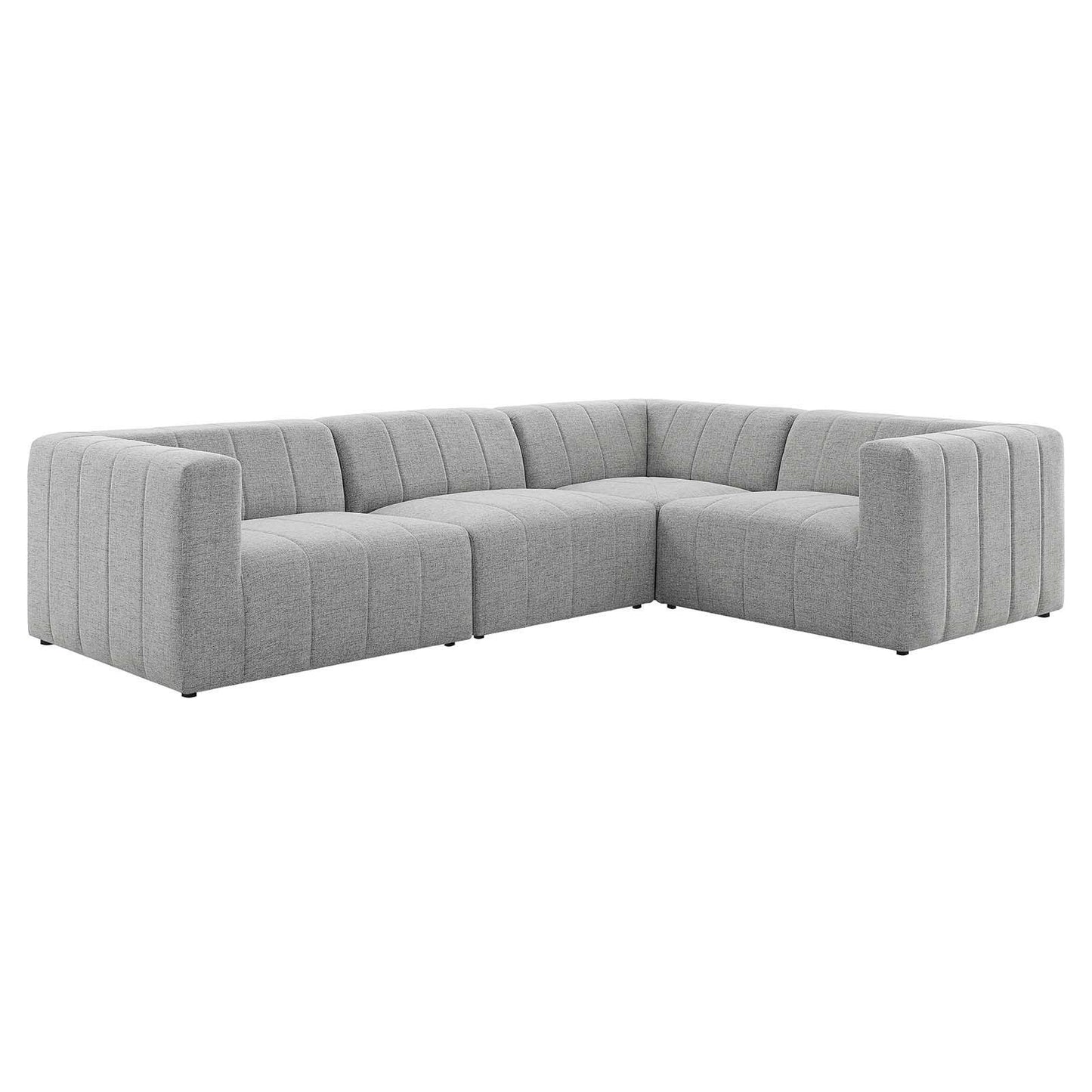 Bartlett Upholstered Fabric 4-Piece Sectional Sofa, EEI-4518 FredCo