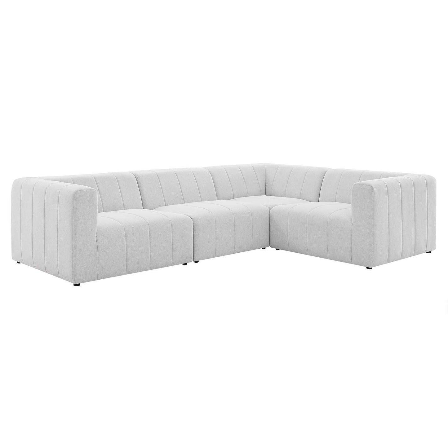 Bartlett Upholstered Fabric 4-Piece Sectional Sofa, EEI-4518 FredCo