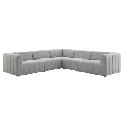Bartlett Upholstered Fabric 5-Piece Sectional Sofa, EEI-4531 FredCo