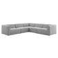 Bartlett Upholstered Fabric 5-Piece Sectional Sofa, EEI-4531 FredCo