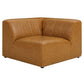 Bartlett Vegan Leather 4-Piece Sectional Sofa Tan, EEI-4519 FredCo