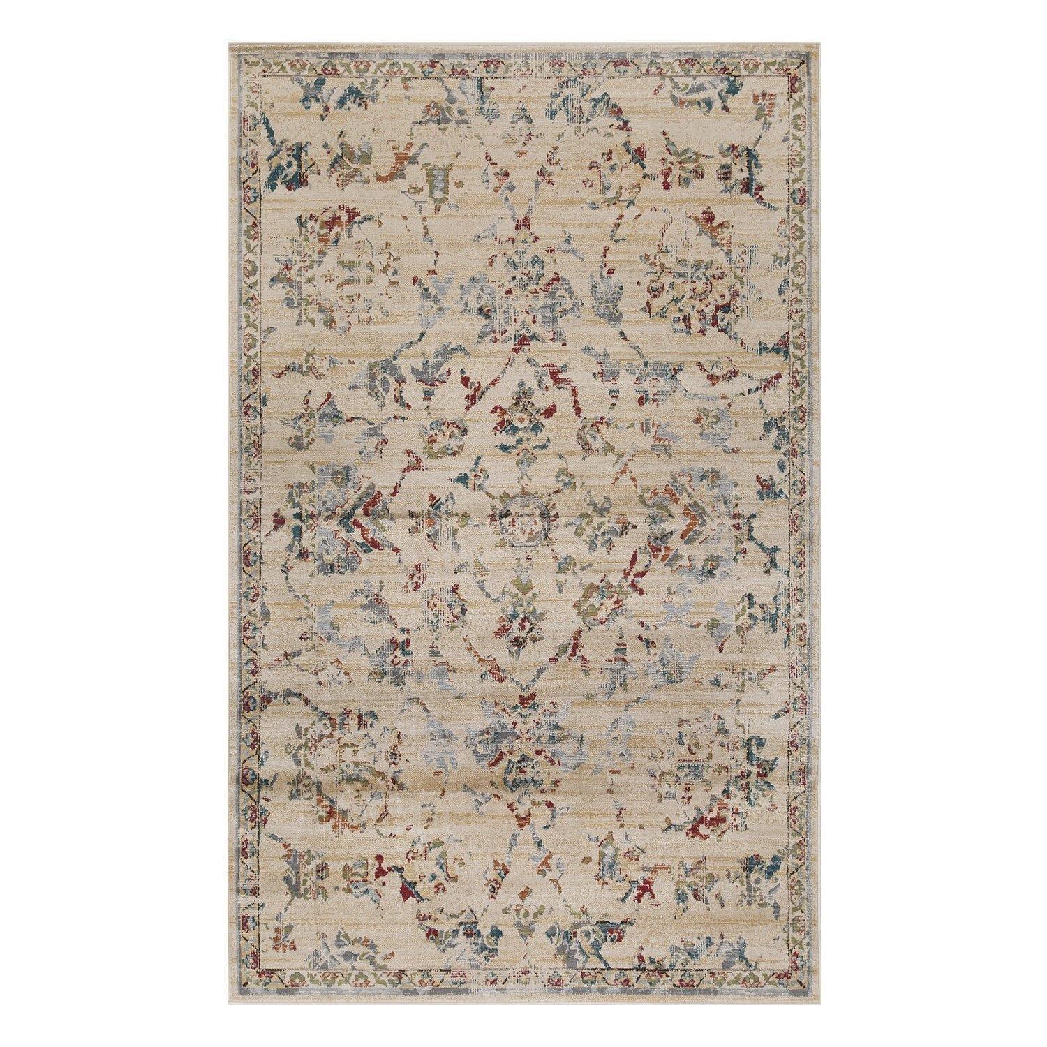 Basilio Modern Farmhouse Medallion Indoor Area Rug by Superior FredCo
