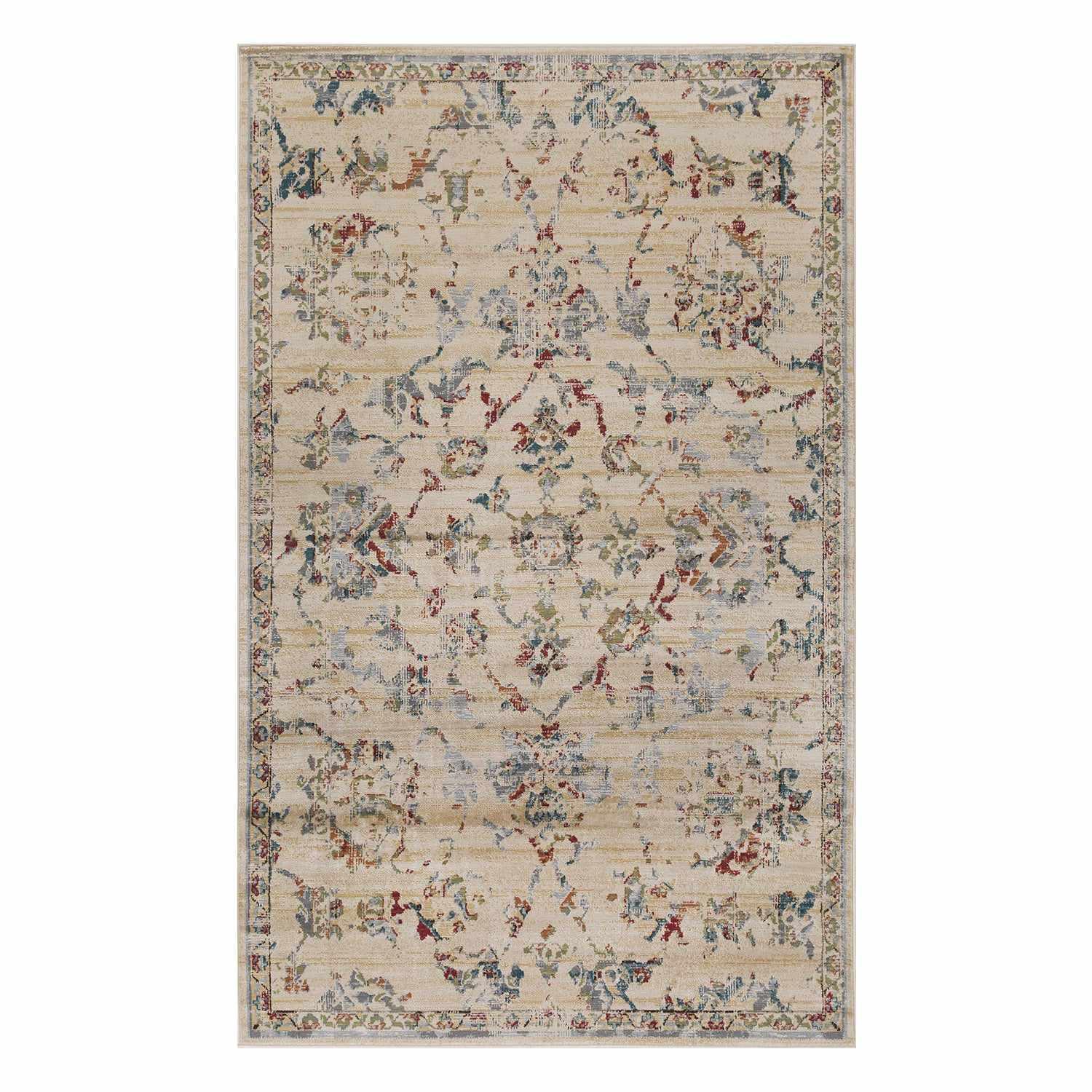 Basilio Modern Farmhouse Medallion Indoor Area Rug by Superior FredCo