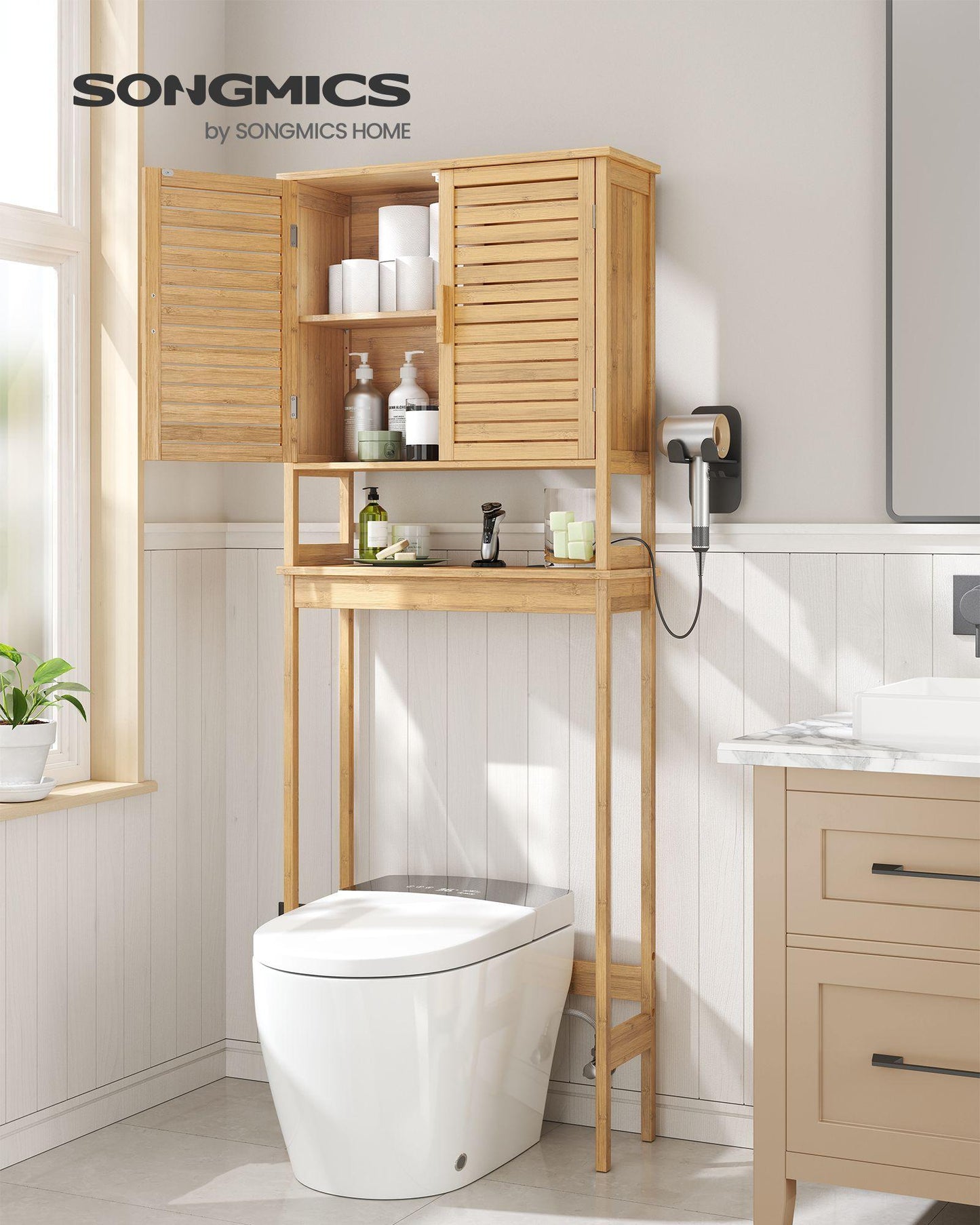 Bathroom Cabinet Beige FredCo