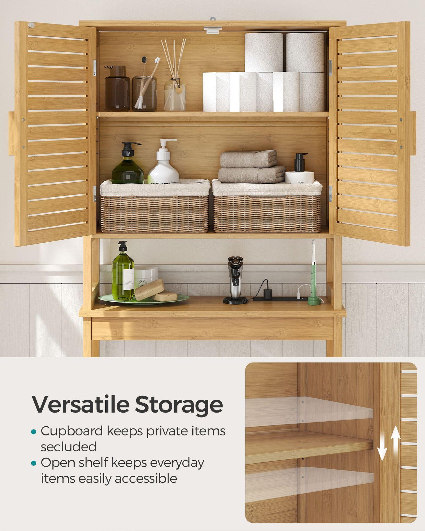 Bathroom Cabinet Beige FredCo
