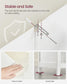 Bathroom Cabinet with 2 Drawers Cloud White FredCo