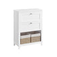 Bathroom Cabinet with 2 Drawers Cloud White FredCo