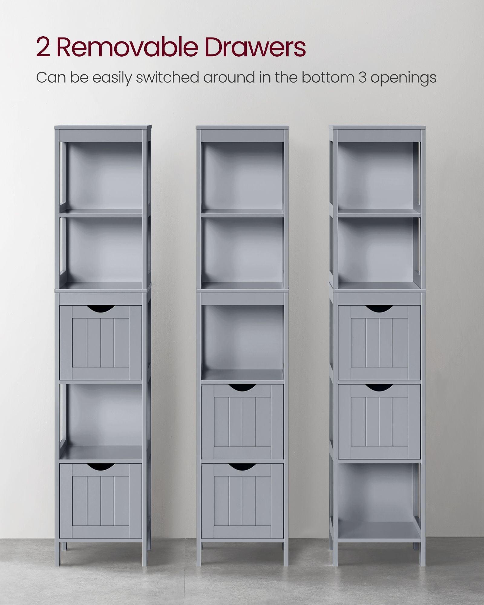 Bathroom Floor Cabinet with 2 Drawers FredCo