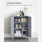Bathroom Floor Storage Cabinet Mystic Gray FredCo