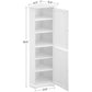 Bathroom Storage Cabinet with 4 Adjustable Shelves FredCo