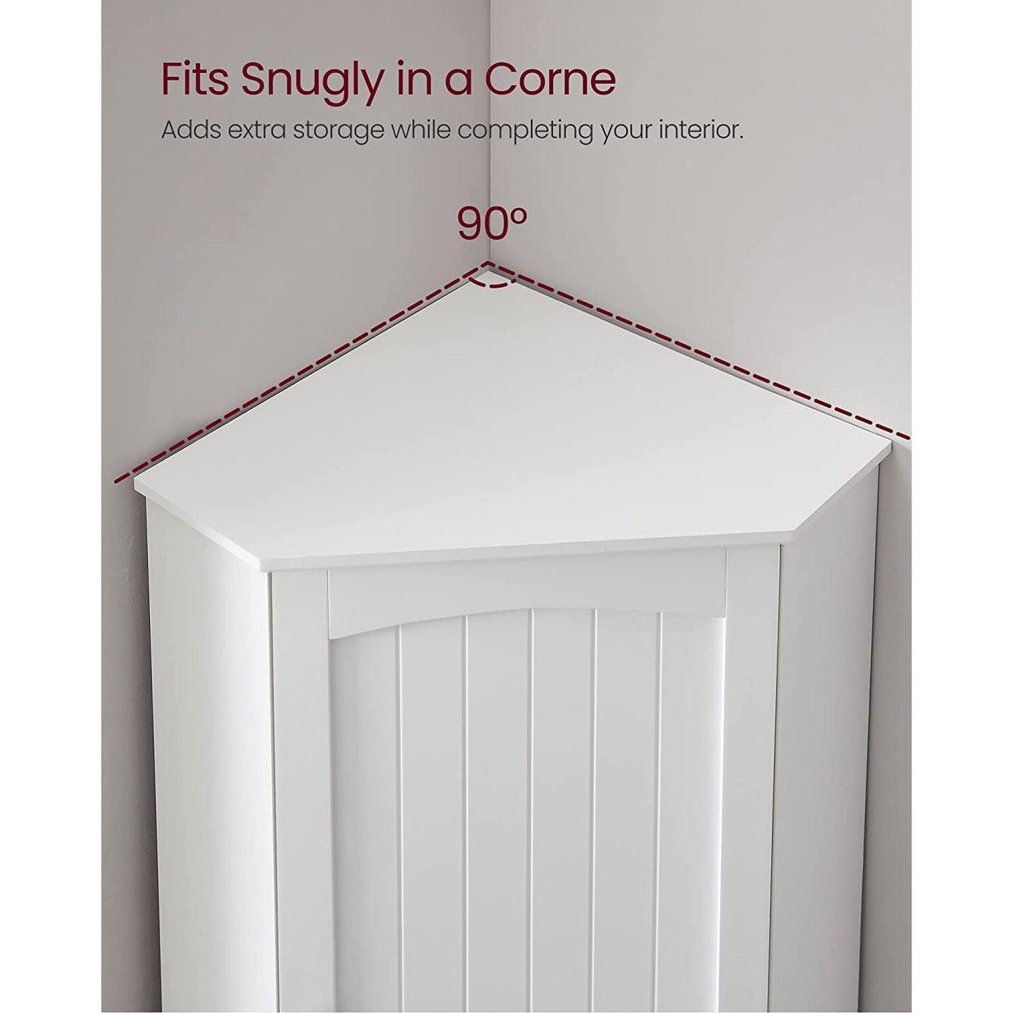 Bathroom Storage Cabinet with 4 Adjustable Shelves FredCo