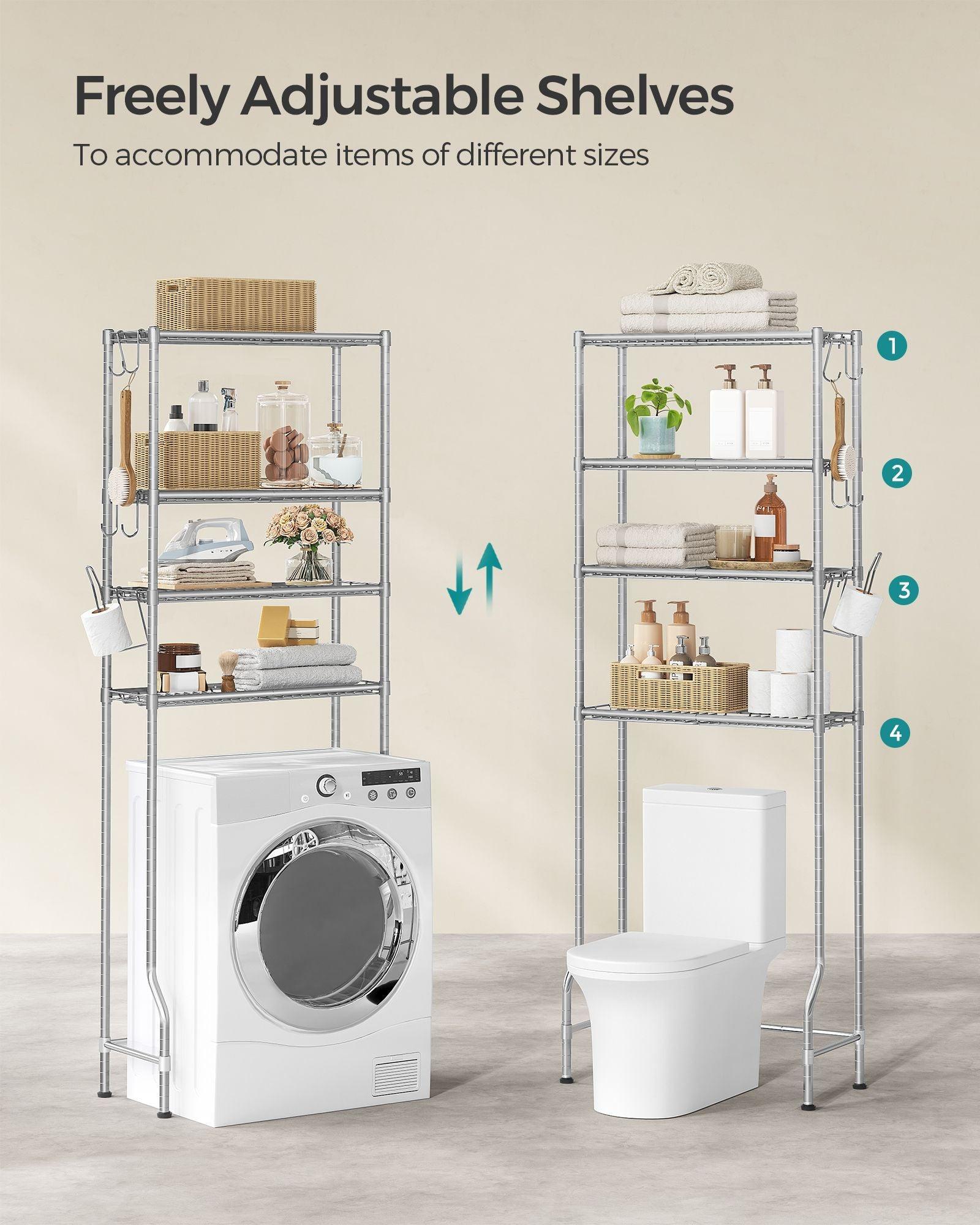 Bathroom Storage Shelf Gray FredCo