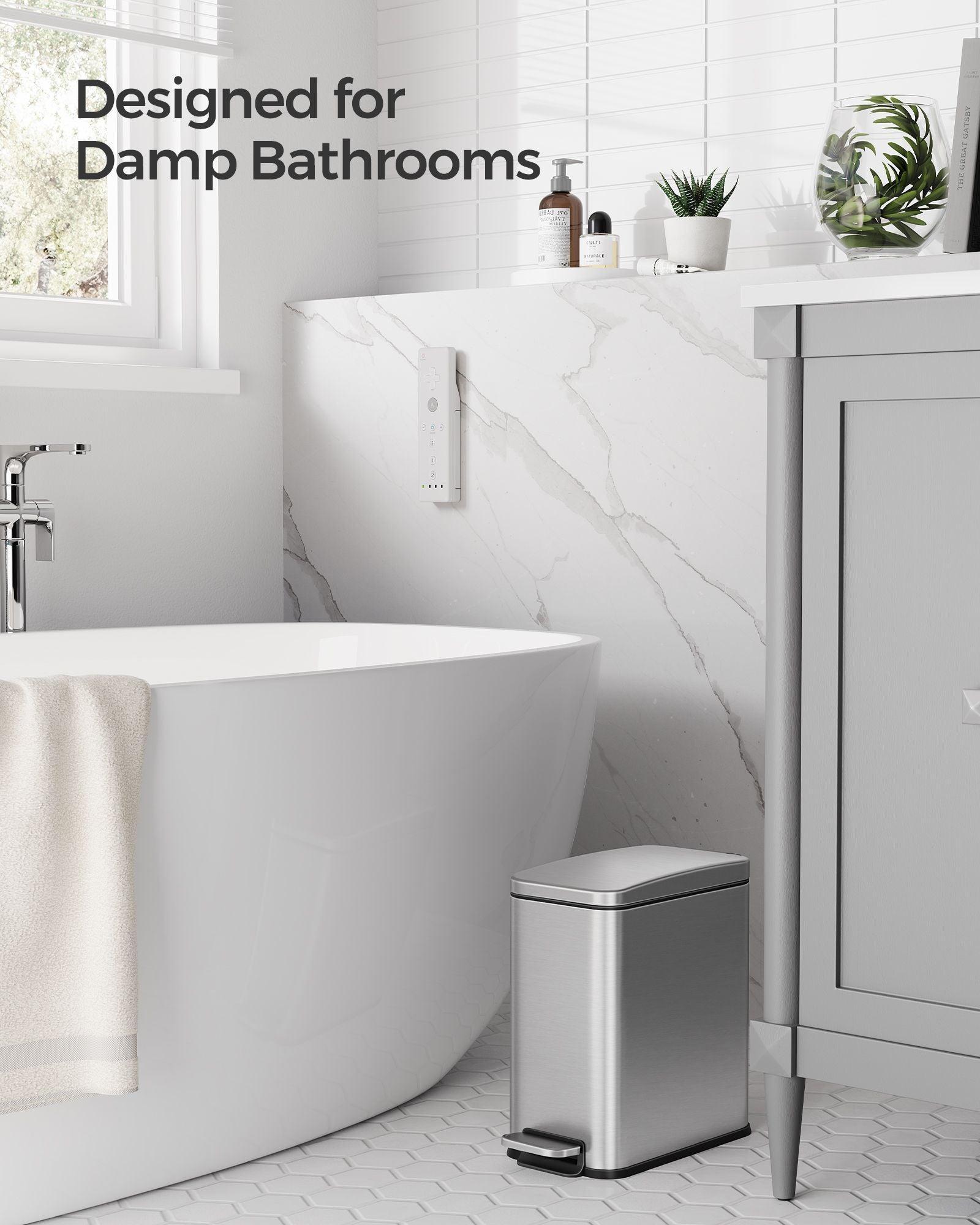 Bathroom Trash Can and Toilet Brush Set FredCo