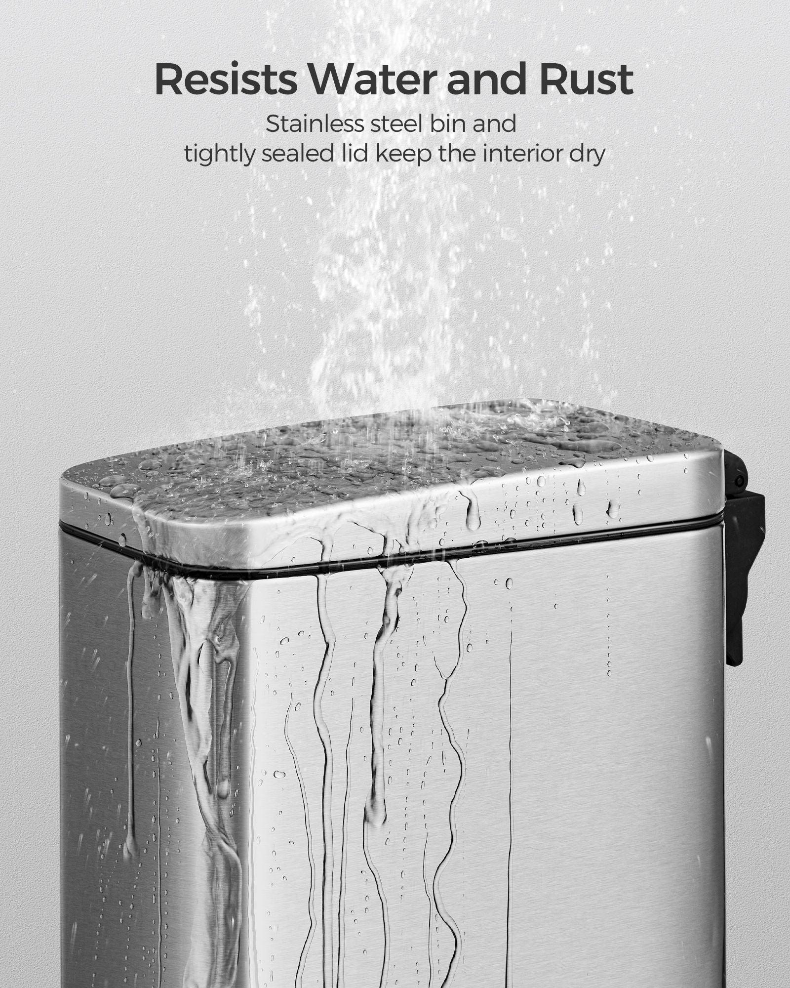 Bathroom Trash Can and Toilet Brush Set FredCo