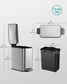 Bathroom Trash Can and Toilet Brush Set FredCo