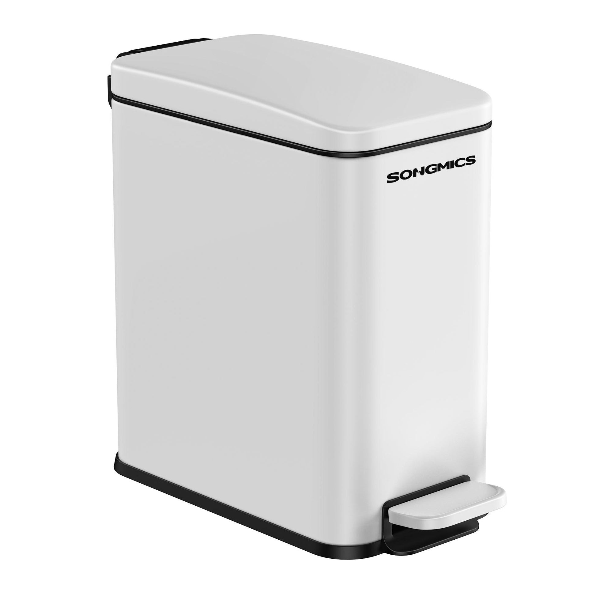 Bathroom Trash Can Cloud White FredCo