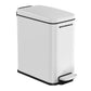 Bathroom Trash Can Cloud White FredCo