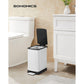 Bathroom Trash Can White FredCo