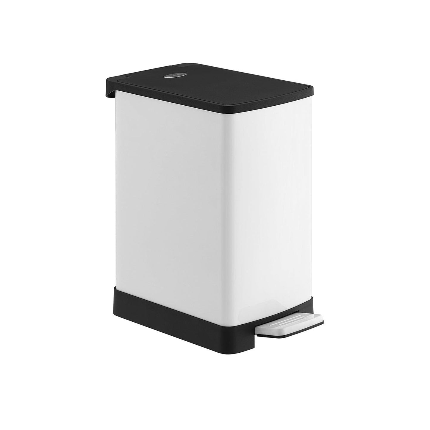 Bathroom Trash Can White FredCo