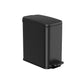 Bathroom Trash Can with Lid Black FredCo