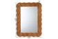 Baxton Studio Acantha Modern Walnut Brown Scallop-framed Accent Mirror FredCo