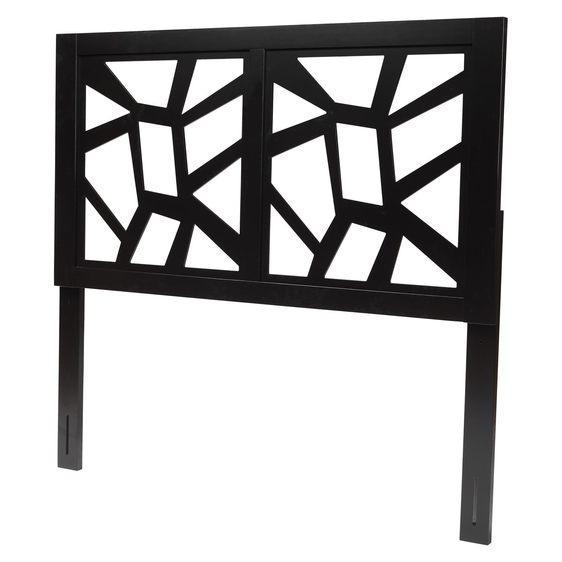 Baxton Studio Accorsa Modern Dark Brown Finished Wood King Size Headboard FredCo