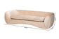 Baxton Studio Adanna Glam and Luxe Champagne Beige Velvet Fabric Sofa FredCo