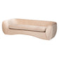 Baxton Studio Adanna Glam and Luxe Champagne Beige Velvet Fabric Sofa FredCo