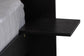 Baxton Studio Adriano Transitional Beige Fabric and Black Wood Queen Size Bed with Built-In Side Tables FredCo
